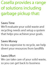 Casella garbage pickup services.